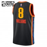 Maillot NBA Oklahoma City Thunder Jalen Williams Nike 2024-25 City Edition Noir Swingman - Enfant